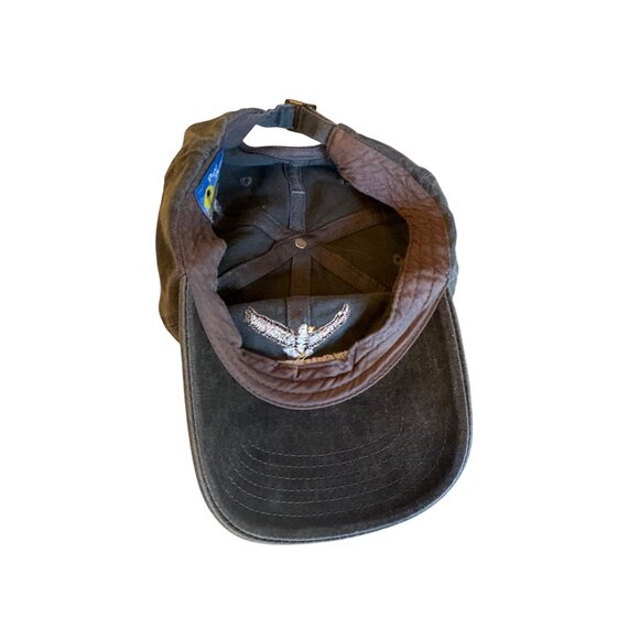 Eagle River WI Embroidered Gray Baseball Cap With Adjustable Strap - Picture 4 of 4